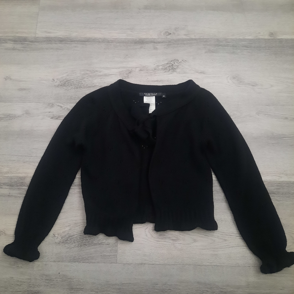 Rampage Front Tie Sweater